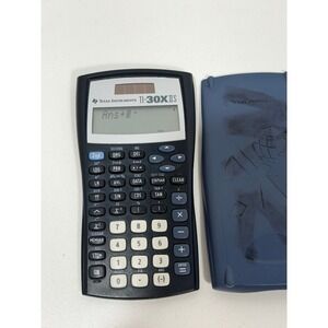 Texas Instruments TI-30XIIS Scientific Calculator Navy Blue Solar Battery 2-Line